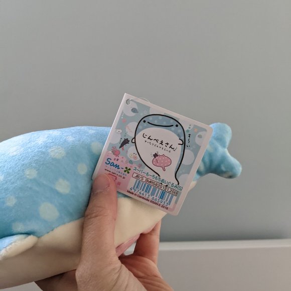 San-x Jinbei-San Whale Shark Plush - Picture 5 of 5